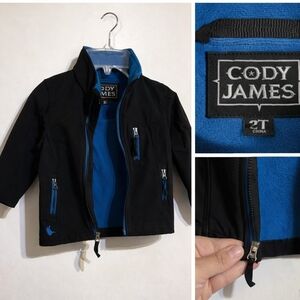 Cody James Kids' Black and Blue Raincoat